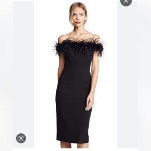 Stunning Milly feather trim dress!